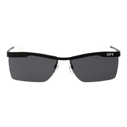 Off White Rimini Stiliga Solglasögon för Sommaren Black, Unisex