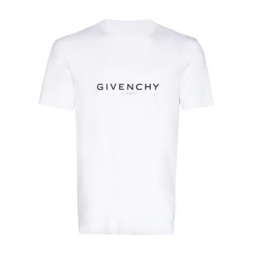 Givenchy Logo-print Jersey T-shirt Vit White, Herr