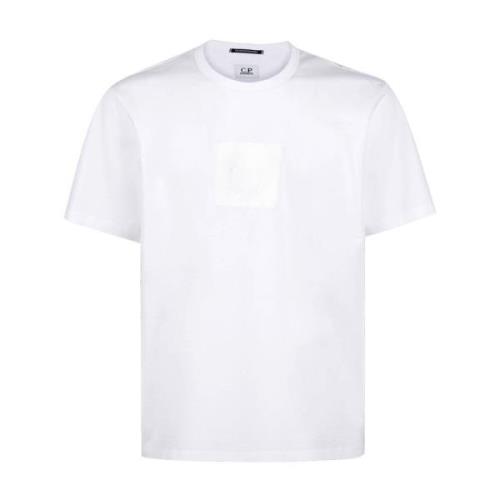 C.p. Company Metropolis Serie Vit Badge T-shirt White, Herr