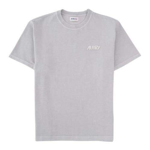 Autry Räfflad Hals T-shirt Gray, Herr