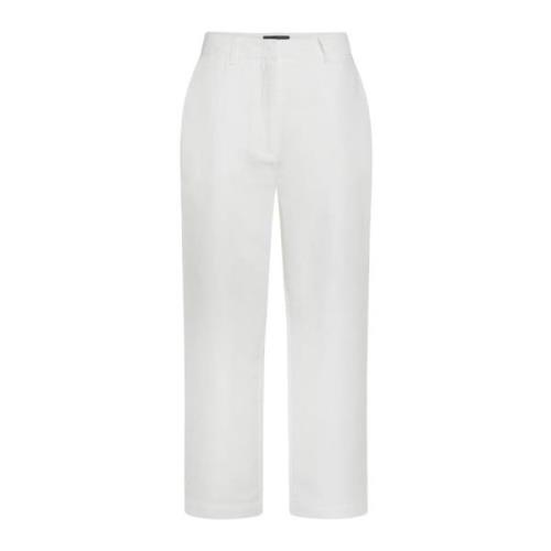 Peuterey Straight Trousers White, Dam