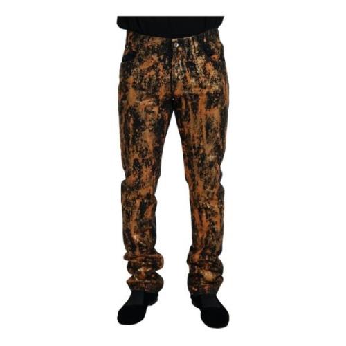 Dolce & Gabbana Slim-fit Trousers Multicolor, Herr