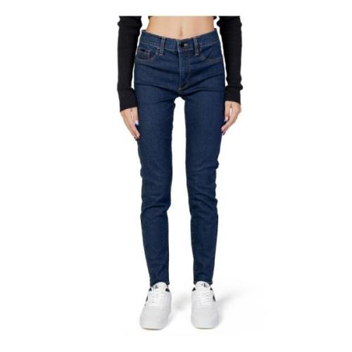 Calvin Klein Jeans Blå Jeans med Fickor Blue, Dam