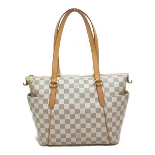 Louis Vuitton Vintage Pre-owned Canvas crossbodyvskor Beige, Dam