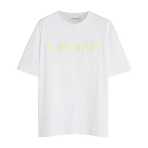 Lanvin Vit Grön Curb T-shirt White, Herr