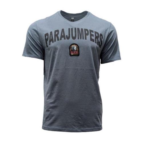 Parajumpers Buster Tee Blå-Grå Logo T-shirt Blue, Herr