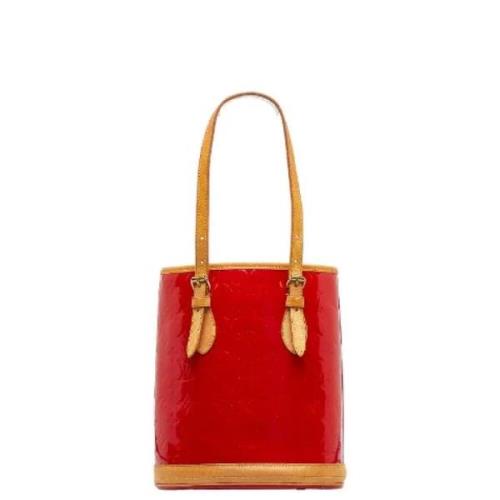 Louis Vuitton Vintage Pre-owned Laeder totevskor Red, Dam