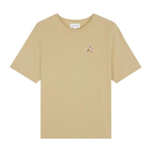 Maison Kitsuné T-Shirts Beige, Dam