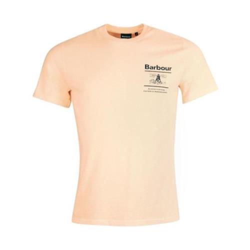 Barbour Nautisk Stil T-shirt Korallsand Orange, Herr
