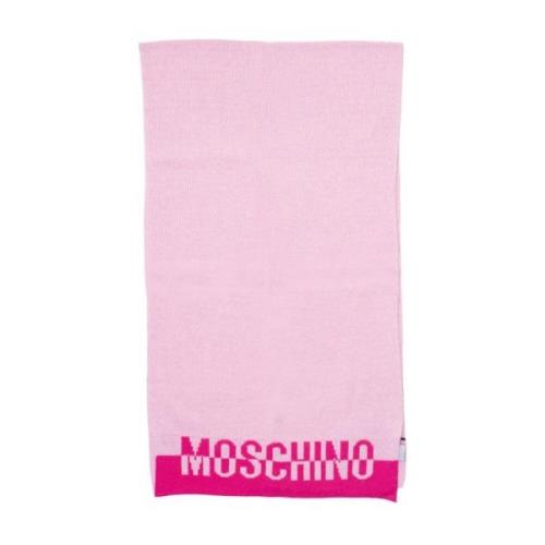 Moschino Rosa Ullblandning Halsduk Pink, Dam