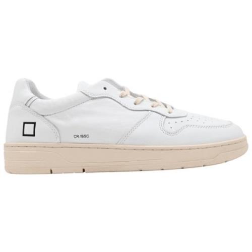 D.a.t.e. Vit-Blå Court Basic Sneakers White, Herr