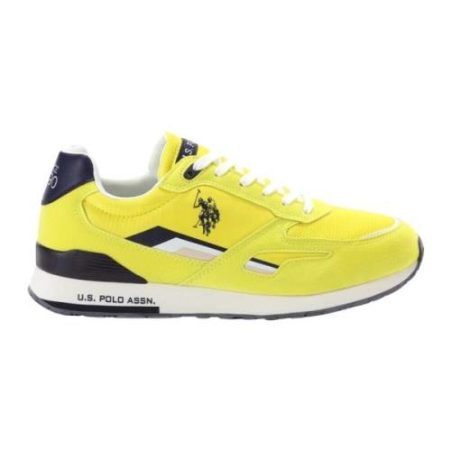 U.s. Polo Assn. Gula Print Slip-On Sneakers Yellow, Herr