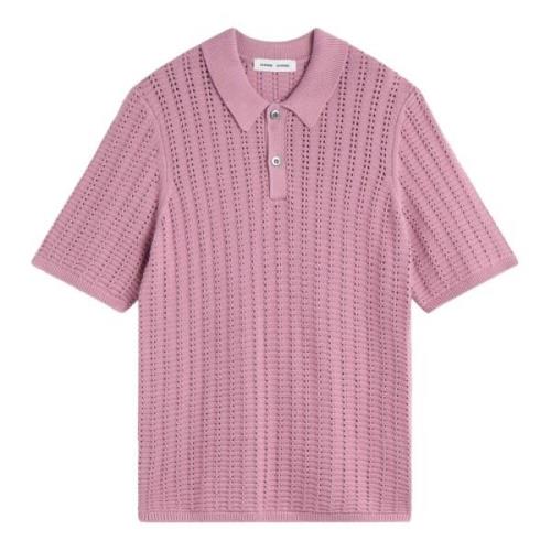 Samsøe Samsøe Moderne Saleon Polo Shirt Pink, Herr