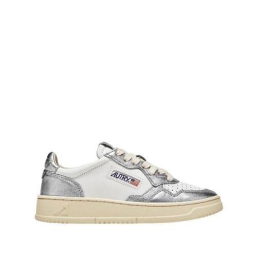 Autry Vita Lädersneakers med Silverdetaljer Multicolor, Dam