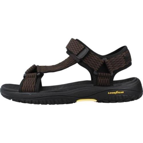 Skechers Stiliga Platta Sandaler - Rip Tide Brown, Herr