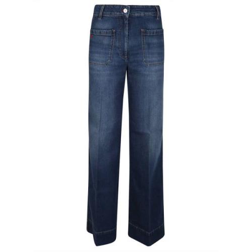 Victoria Beckham Mörk Vintage Tvätt Alina Jeans Blue, Dam