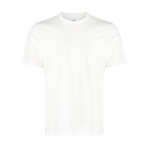 C.p. Company Vit Bomull Crew Neck T-shirt White, Herr