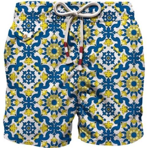 MC2 Saint Barth Retro Badshorts 70's Print Multicolor, Herr