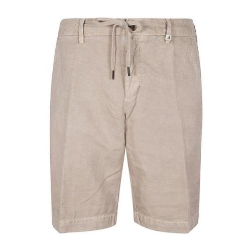 Myths Bomull och Linne Shorts Beige, Herr