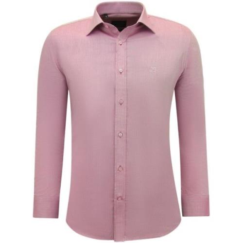 Gentile Bellini Business Plain Oxford Shirt Herr Slim fit Pink, Herr