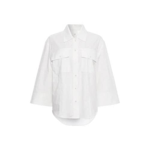 Heartmade Klassisk Vit Skjorta med Fickor White, Dam