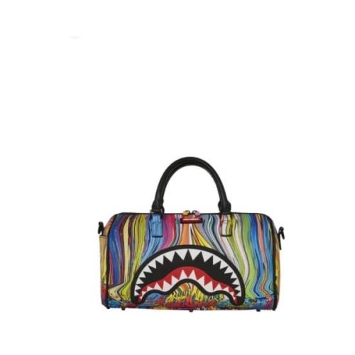 Sprayground Mini Duffleväska i Läder Multicolor, Dam