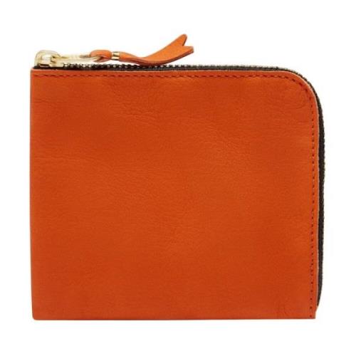 Comme des Garçons Tvättad Orange Läderplånbok med Dragkedja Orange, Un...