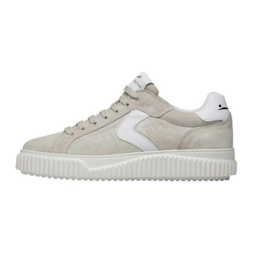 Voile Blanche Läder- och mockasneakers Lipari Beige, Dam