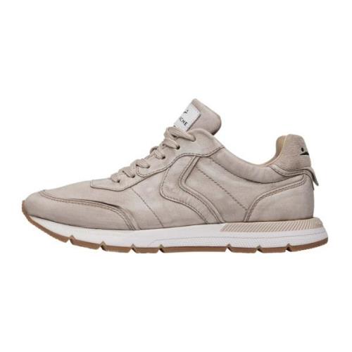 Voile Blanche Leather sneakers Storm 015 Woman Beige, Dam