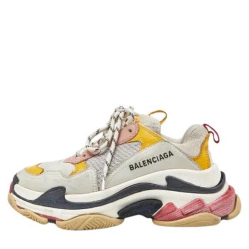 Balenciaga Vintage Pre-owned Laeder sneakers Multicolor, Dam