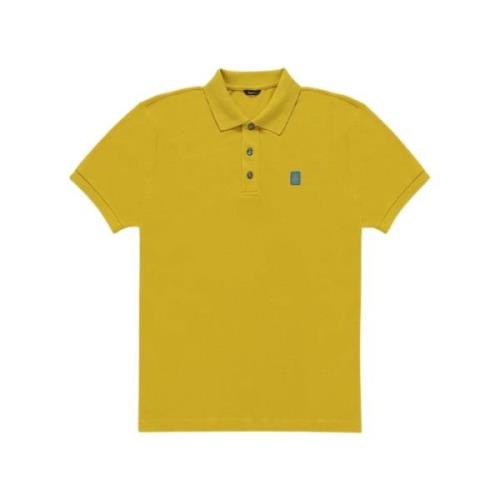RefrigiWear Bomull Polo Skjorta Enkel Stil Yellow, Herr