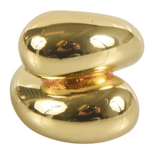Federica Tosi Guld Ring Accessories Dubbel Bro Stil Yellow, Dam