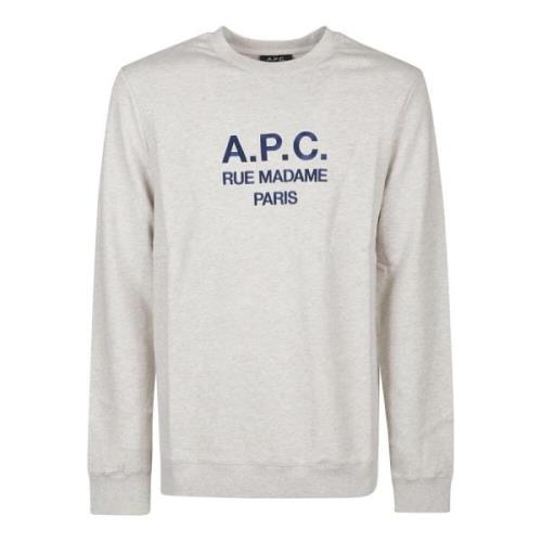 A.p.c. Casual Sweatshirt för Män Gray, Herr