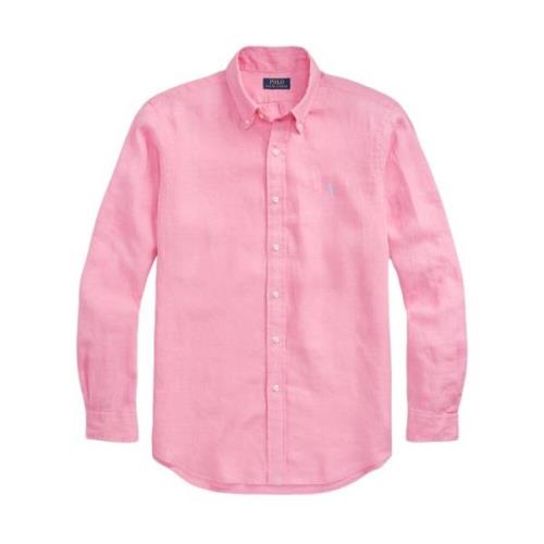 Ralph Lauren Rosa Långärmad Sportskjorta Pink, Herr