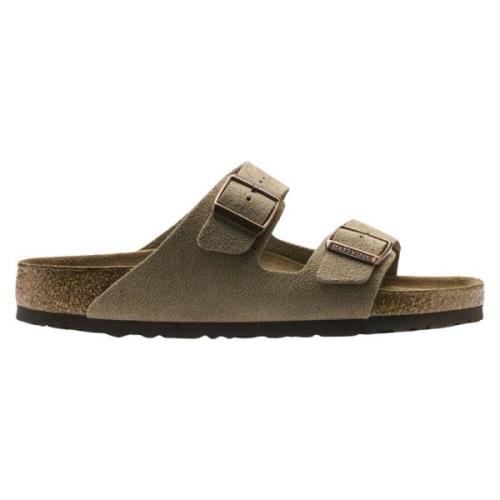 Birkenstock Taupe Arizona Soft Footbed Sandaler Beige, Herr