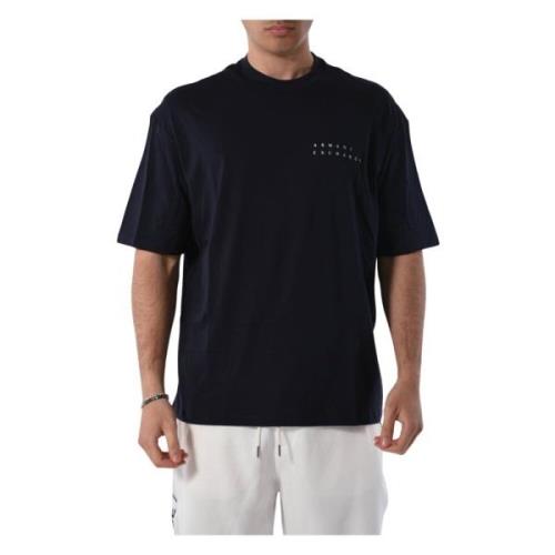 Armani Exchange Bomull T-shirt med logotyp Blue, Herr