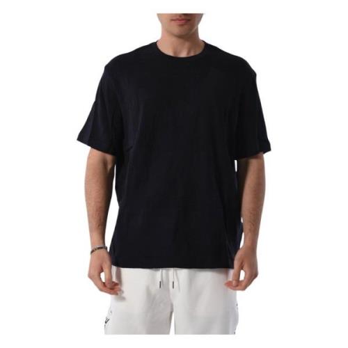 Armani Exchange Bomull T-shirt med Crew Neck Blue, Herr