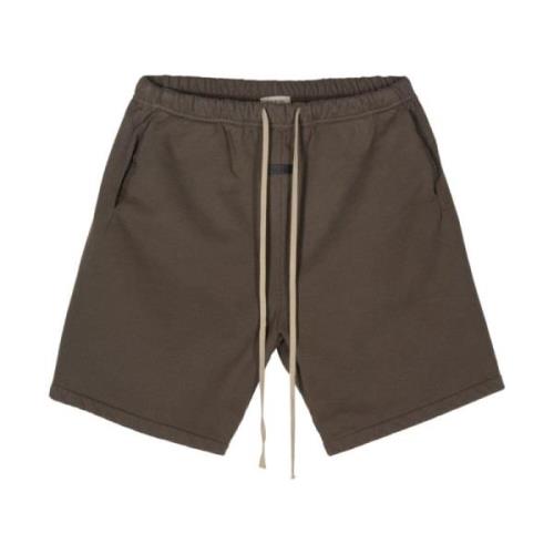 Fear Of God Brun Bermuda Shorts Elastisk Midja Logo Brown, Herr