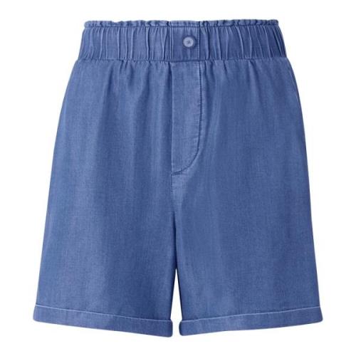 Rich & Royal Blå Denim Shorts för Kvinnor Blue, Dam