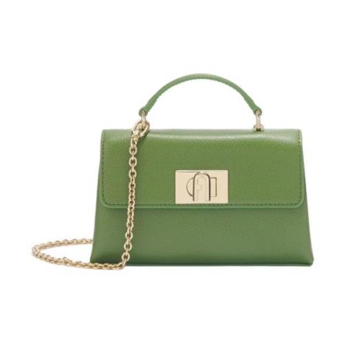 Furla 1927 Mini Crossbody Top Väska Green, Dam