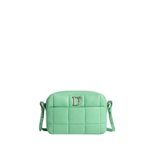 Dsquared2 Vadderad Axelväska med Logoficka Green, Dam