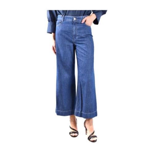 Max Mara Klassiska Denim Jeans för Vardagsbruk Blue, Dam