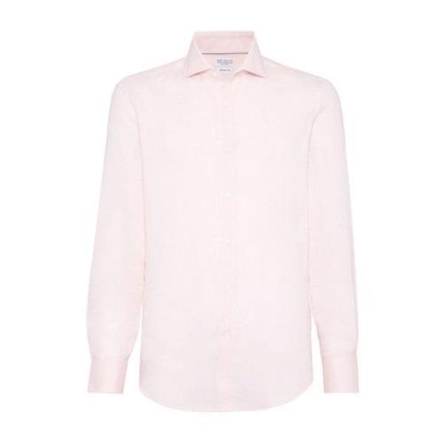 Brunello Cucinelli Rosa Skjort Kollektion Pink, Herr