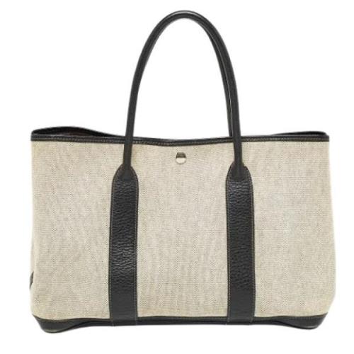 Hermès Vintage Pre-owned Canvas handvskor Beige, Dam