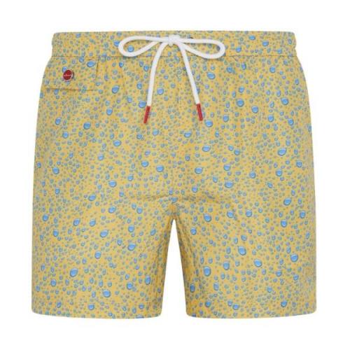 Kiton Akvatiskt Mönster Simboxer Multicolor, Herr