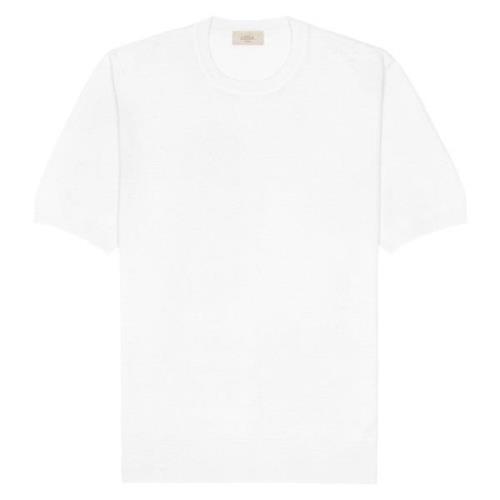 Altea Linne Bomull Vit T-shirt White, Herr