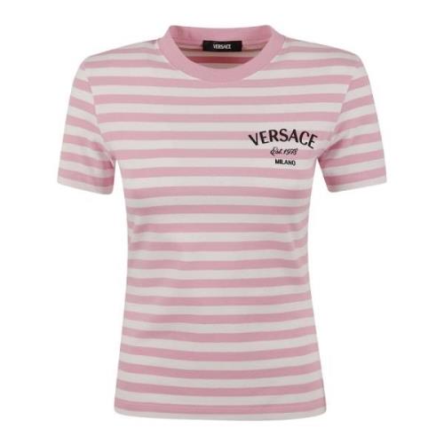 Versace Nautiska Ränder T-shirt och Polo Multicolor, Dam