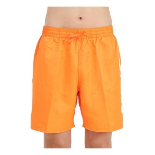 Nike Orange Beachwear Swim Shorts Big Block Orange, Herr