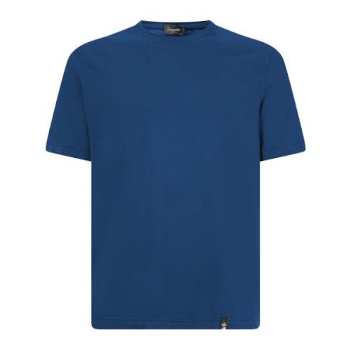 Drumohr Casual T-shirt för män Blue, Herr
