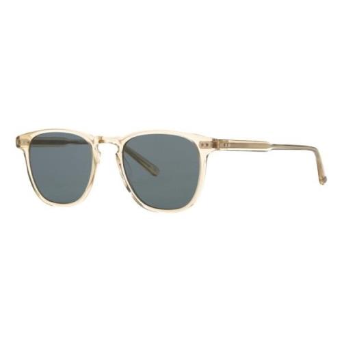 Garrett Leight Champagne Blå Solglasögon Brooks Sun Beige, Unisex